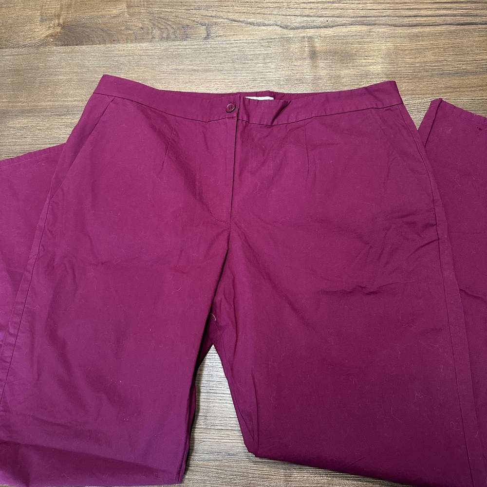 French Connection Deep Raspberry Chinos